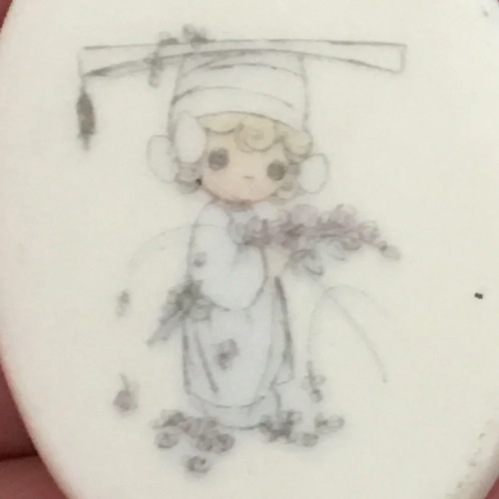 Vintage 1989 Precious Moments Graduate ribbon
